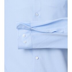 VENTI Herren Businesshemd Langarm Kent Modern-Fit Jersey Hellblau