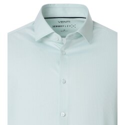 VENTI Herren Businesshemd Langarm Kent Modern-Fit Jersey Hellgrün