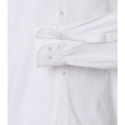 VENTI Herren Businesshemd Langarm Kent Comfort-Fit Jersey Weiß