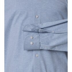 VENTI Herren Businesshemd Langarm Kent Comfort-Fit Jersey Hellblau