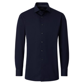 VENTI Herren Businesshemd Langarm Kent Comfort-Fit Jersey Marine