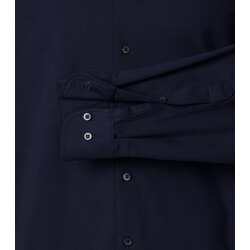 VENTI Herren Businesshemd Langarm Kent Comfort-Fit Jersey Marine