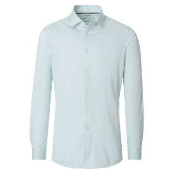 VENTI Herren Businesshemd Langarm Kent Comfort-Fit Jersey Hellgrün
