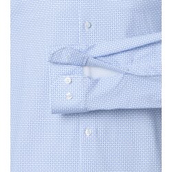 VENTI Herren Businesshemd Langarm Kent Comfort-Fit Jersey Hellblau