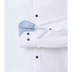 VENTI Herren Businesshemd Langarm Kent Modern-Fit Weiß