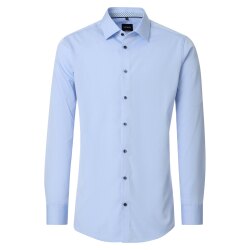 VENTI Herren Businesshemd Langarm Kent Modern-Fit Hellblau