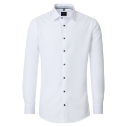 VENTI Herren Businesshemd Langarm Kent Modern-Fit Weiß