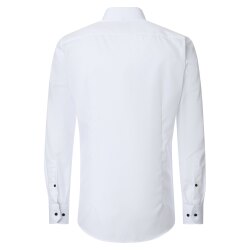 VENTI Herren Businesshemd Langarm Kent Modern-Fit Weiß