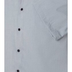 VENTI Herren Businesshemd Kurzarm Kent Modern-Fit Silber