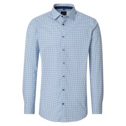 VENTI Herren Businesshemd Langarm Kent Modern-Fit Blau...