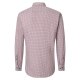 VENTI Herren Businesshemd Langarm Kent Modern-Fit Rot Muster