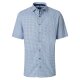 VENTI Herren Businesshemd Kurzarm Kent Modern-Fit Blau Muster