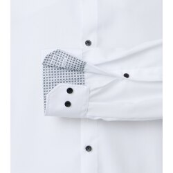 VENTI Herren Businesshemd Langarm Kent Comfort-Fit Weiß