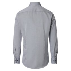 VENTI Herren Businesshemd Langarm Kent Comfort-Fit Silber