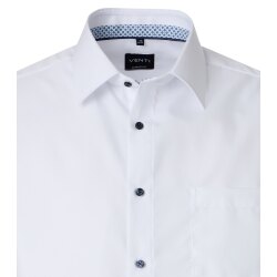VENTI Herren Businesshemd Kurzarm Kent Comfort-Fit Weiß