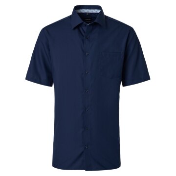 VENTI Herren Businesshemd Kurzarm Kent Comfort-Fit Marine