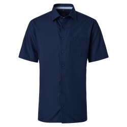 VENTI Herren Businesshemd Kurzarm Kent Comfort-Fit Marine
