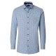 VENTI Herren Businesshemd Langarm Kent Comfort-Fit Blau Muster