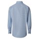 VENTI Herren Businesshemd Langarm Kent Comfort-Fit Blau Muster