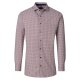 VENTI Herren Businesshemd Langarm Kent Comfort-Fit Rot Muster