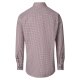 VENTI Herren Businesshemd Langarm Kent Comfort-Fit Rot Muster