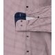 VENTI Herren Businesshemd Langarm Kent Comfort-Fit Rot Muster
