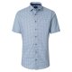 VENTI Herren Businesshemd Kurzarm Kent Comfort-Fit Blau Muster