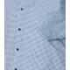 VENTI Herren Businesshemd Kurzarm Kent Comfort-Fit Blau Muster