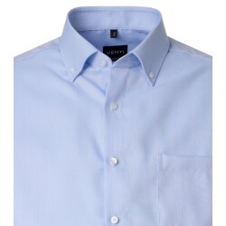 VENTI Herren Businesshemd Langarm Button-Down Comfort-Fit Hellblau