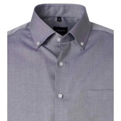 VENTI Herren Businesshemd Langarm Button-Down Comfort-Fit Blau