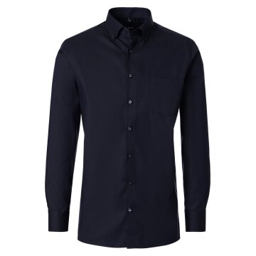 VENTI Herren Businesshemd Langarm Button-Down Comfort-Fit Marine