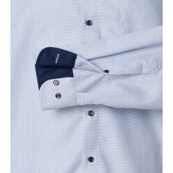 VENTI Herren Businesshemd Langarm Button-Down Comfort-Fit Hellblau