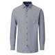 VENTI Herren Businesshemd Langarm Button-Down Comfort-Fit Blau