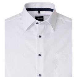 VENTI Herren Businesshemd Langarm Kent Comfort-Fit Weiß