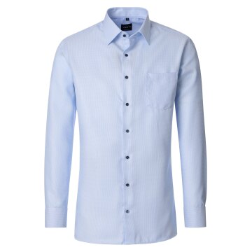 VENTI Herren Businesshemd Langarm Kent Comfort-Fit Hellblau