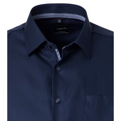 VENTI Herren Businesshemd Langarm Kent Comfort-Fit Marine