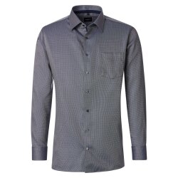 VENTI Herren Businesshemd Langarm Kent Comfort-Fit Grün