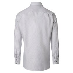 VENTI Herren Businesshemd Langarm Kent Comfort-Fit Silber