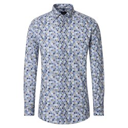 VENTI Herren Businesshemd Langarm Kent Modern-Fit...