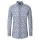 VENTI Herren Businesshemd Langarm Kent Modern-Fit Hellblau Muster