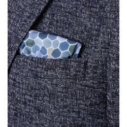 VENTI Herren Sakko FORMAL Revers Polyestermix Stretch Blau