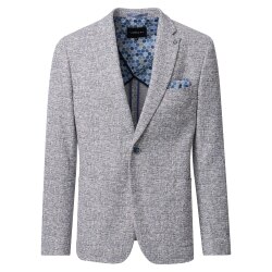 VENTI Herren Sakko FORMAL Revers Polyestermix Stretch Blau