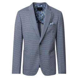 VENTI Herren Sakko FORMAL Revers Polyestermix Stretch Blau