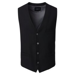 VENTI Herren Anzugweste FORMAL V-Neck Polyestermix Schwarz