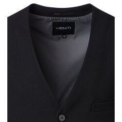 VENTI Herren Anzugweste FORMAL V-Neck Polyestermix Schwarz