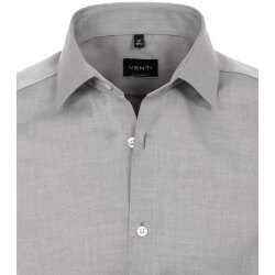 VENTI Herren Businesshemd 72er Langarm Kent Modern-Fit Silber