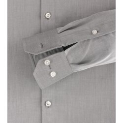 VENTI Herren Businesshemd 72er Langarm Kent Modern-Fit Silber