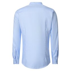 VENTI Herren Businesshemd Langarm Stehbund Body-Fit Hellblau