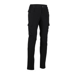 PLANAM Stretchy Herren Hose OUTDOOR Oberschenkeltaschen Schwarz