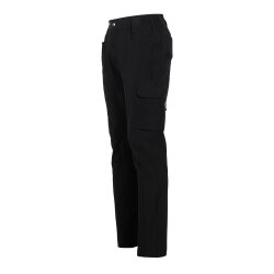 PLANAM Stretchy Herren Hose OUTDOOR Oberschenkeltaschen Schwarz